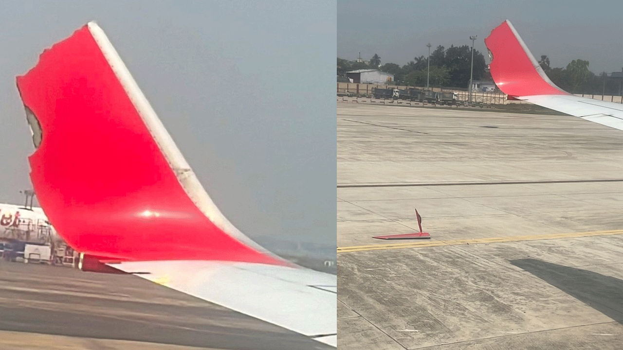 బుధవారం మధ్యాహ్నం ఇండిగో విమానం బిహార్‌లోని దర్భంగా వెళ్లడానికి క్లియరెన్స్‌ కోసం వేచి ఉంది. అయితే అదే సమయంలో ఎయిర్‌ ఇండియా ఎక్స్‌ప్రెస్‌ ఆగి ఉన్న ఇండిగో విమానాన్ని ఢీకొట్టింది. 