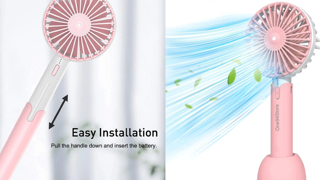 One94Store Compact USB Mini Hand Fan: ఈ మినీ ఫ్యాన్‌ను ఎక్కడికంటే అక్కడికి తీసుకెళ్లొచ్చు. యూఎస్‌బీ కేబుల్‌తో ఛార్జింగ్‌ చేసుకోవడానికి వీలుగా దీనిని రూపొందించారు. మేకప్‌ ఆర్టిస్టులకు, ఎక్కువ ట్రావెల్ చేసే వారికి ఇది ఎంతగానో ఉపయోగపడుతుంది. ధర విషయానికొస్తే అమెజాన్‌లో డిస్కౌంట్‌లో రూ. 599కి అందుబాటులో ఉంది. 