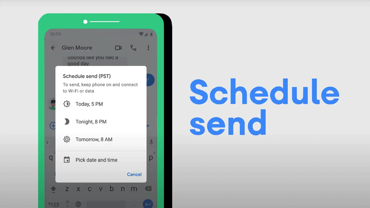 ఒకవేళ అందులో మీరు కోరుకున్న సమయం లేకపోతే.. ‘పిక్‌ డేట్‌ అండ్‌ టైమ్‌’ మీద క్లిక్‌ చేయాలి. క్యాలెండర్‌లో కనిపించే తేదీ, సమయాన్ని ఎంచుకొని సెట్‌ బటన్‌ను నొక్కాలి.