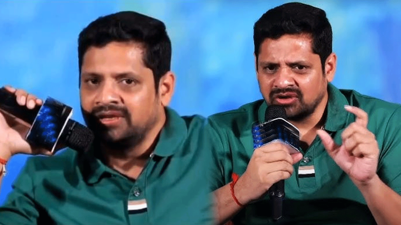 మిత్రమండలి ఈవెంట్లో బన్నీవాసు వార్నింగ్.. వెంట్రుక కూడా పీకలేరు అంటూ..